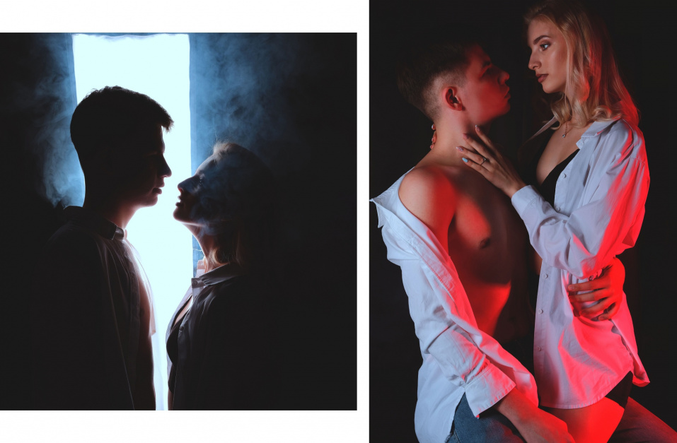 Заказать фотосессию Love Story в студии от сети фотостудий Fashion Box в Волгограде 

 – фото № 26